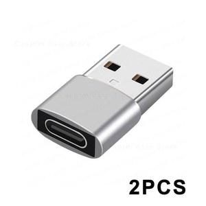 c타입이어폰젠더 iPhone 14 13 12 11 Pro Max USB Type 어댑터 유형 변환기 OTG 케이블 2PCS 충전기
