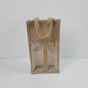 황마 와인쇼핑백 2구