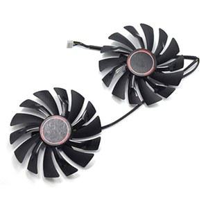 MSI GTX 1080 1070 1060 RX 580 RX570 장갑 비디오 카드 쿨러 팬 교체용 인로버트 그래픽 냉각