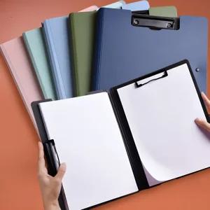 A3A4 양면 클립보드 더블 클램프 파일철 결재판 문서정리 도면집게판 9Color 꽂이 박스 서류