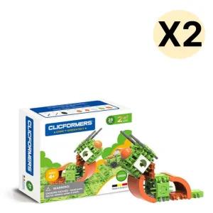 맥포머스 십자블록 퍼즐 튜브형 크래프트 그린 X 2p