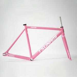 쓰나미 SNM100 프레임 세트 700C 알루미늄 고정 기어 및 포크 트랙 Fixie 자전거 49CM 52CM 단일 속도 부품