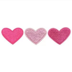 옷수선 열접착식 와펜패치 핑크 꾸미기 하트뱃지 열스티커 자체제작 DIY 뱃지 옷수선 맞춤제작 초등학생