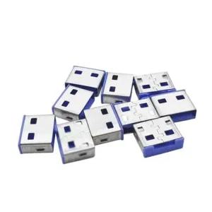 USB포트 잠금장치 전용 보안 커넥터 파랑 10개 USB포트장금장치 USB보안커넥터 USB포트락