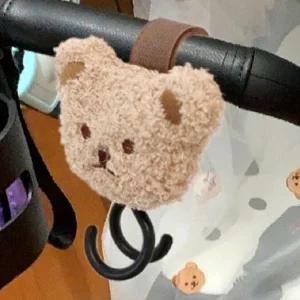 곰돌이 유모차 가방 걸이 고리 후크 찍찍이 탈부착