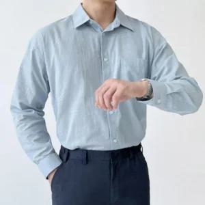 긴팔 코튼 린넨 남방 남자린넨셔츠 6컬러 남성 오버핏 셔츠 린넨셔츠 여름