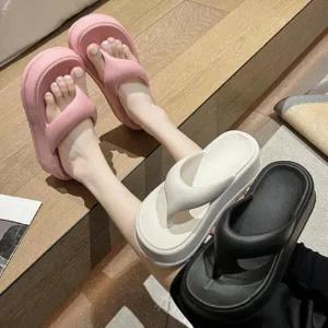 /옷자락 여자 심플 무지 논슬립 쪼리 슬리퍼