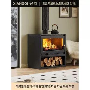 화목 벽난로 실내 인테리어 펜션 거실 장작난로