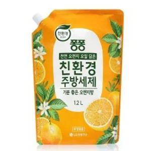 주방세제 1.2L리필세제 오렌지향 주방용품 세척제 (WFK07BY)
