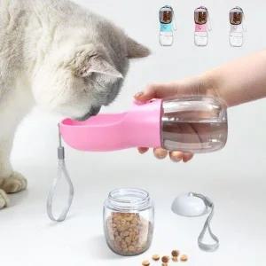 [콩심팥심]휴대용 반려동물 물병 300ml 사료식기
