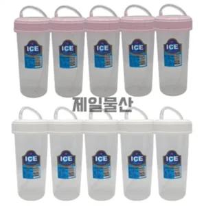 덕신화학 다회용 빨대컵 300ml 간편 플라스틱컵 10개