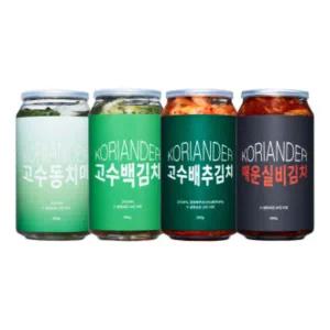 코리앤더김치 캔김치 4종 SET