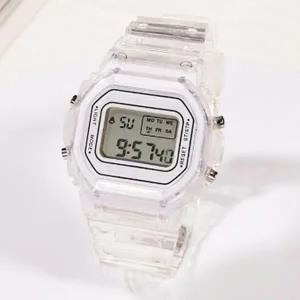 여성 손목 시계 투명전자시계 전자 스마트워치 투명-WFHG80R