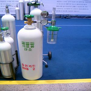 의료용 산소통 풀세트(20L) (산소통20리터+산소조절기+콧줄)