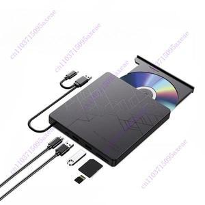 5-in-1 외부 블루레이 드라이브 노트북 PC Windows 11/10 용 휴대용 BD-RW 광학 DVD 버너 리더