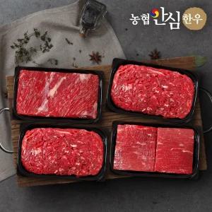 갤러리아 [농협안심한우] 1+등급 정육 1호 선물세트 1.2kg(국거리+불고기2팩+