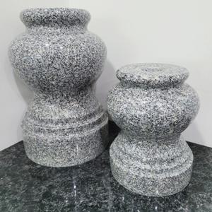 돌화병 산소 성묘 묘지 석재 대리석 화병 꽃병 대형 30cm