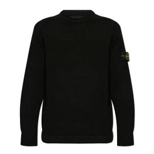24FW 스톤아일랜드 와펜 스웨터 블랙 8115568A3 V0029
