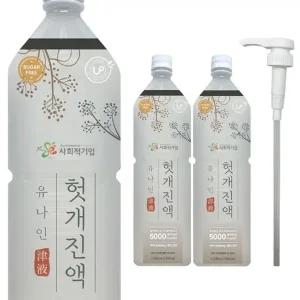 유나인베이스 헛개진액 1.5L X 3개,펌프 1개