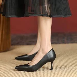 아이위크 봄 가을 여자 기본 하이힐 스틸레토 여성 출근 면접 구두 굽5/7cm 220-250mm