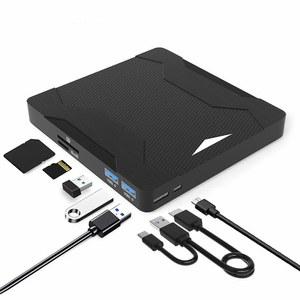 cd 리더기 롬 외장 DVD 시거잭 USB 3.0 TF SD 휴대용 드라이브 드라이버 모바일 ROM 플러그 앤 플레이 버너 컴퓨터 노트북용