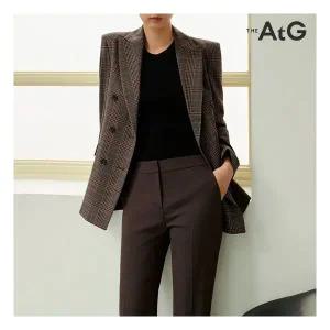 더엣지 [TAG가]142,000원 가을 체크 더블 자켓 WXJK6G01 281666