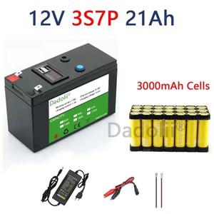 12v 18650 리튬 이온 충전지 팩 태양 에너지 내장 고전류 BMS 전기 자동차 배터리 용 21Ah 30A