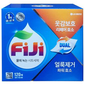 피지 물에 녹는 파워업 파워 시트 세탁세제 120매