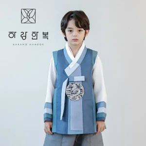 [보리보리/하랑한복]하랑한복 삼성랑+복주머니 유아 아동 남아 한복