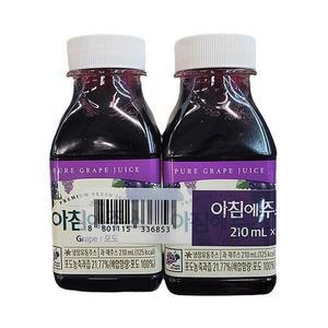 서울 아침에쥬스 포도 210ml x 2 x 5개 d27175