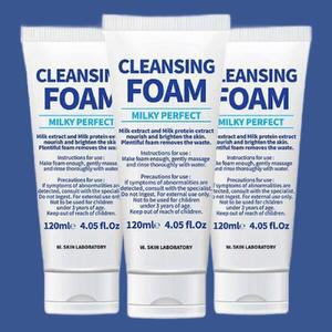 [기타] W피부연구소 클렌징 밀크 폼 밀키퍼펙트 클렌징폼 120ml 3개