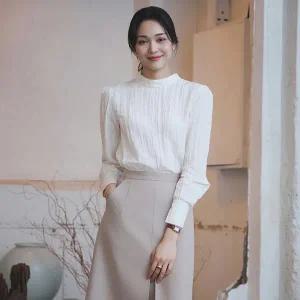 잇미샤 [24 F/W] 반하이넥 블라우스 ITOBZBL830 143987