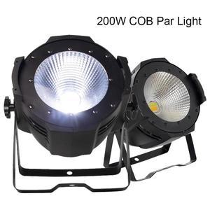 DJ AiK 200W COB Par 라이트 따뜻한 + 콜드 무대 조명, 바 웨딩 파티 볼룸 DMX512 제어 쉬르에 적용