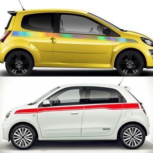 스타렉스 Renault Twingo 1 2 3 용 자동차 허리 라인 스티커 비닐 필름 사이드 도어 데칼 바디 장식 외부
