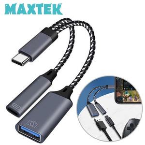 무배 맥스텍 MT659 USB 3.0 C타입 OTG리더기 Y형젠더케이블