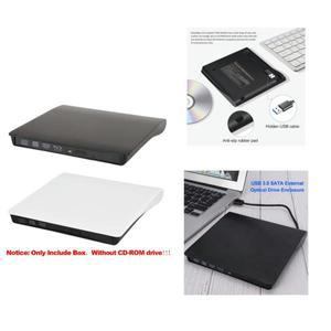 노트북 데스크탑용 광학 드라이브 인클로저 케이스, USB 3.0 SATA 외장 DVD CD-ROM RW 플레이어, 5Gbps 12.