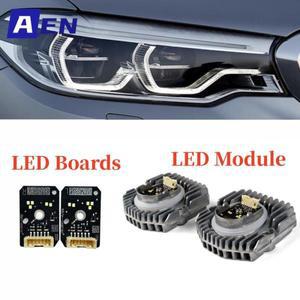 화이트 주간 주행등 LED 칩 17-20 BMW 5 시리즈 G30 F90 6 인치 GT 적응형 DRL