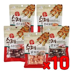 10개 펫스토리 수제 오리꼬치 90g 반려견간식 개간식