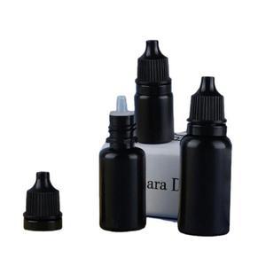 호환 100PCS 블랙 DROPPER 병 짜기 눈 방울 도난 방지 캡 빈 플라스틱 액체 점안액 약병 5ML 10ML