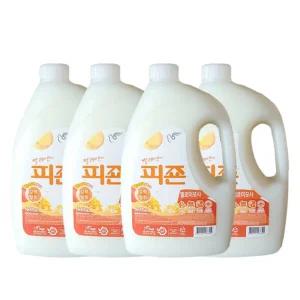 피죤 섬유유연제 옐로미모사 (용기)2500mlx4개/유연제/섬유/린스/섬유유연재/세탁/액체/빨래/섬유제/세제