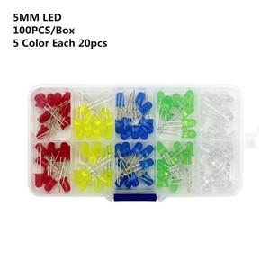 발광 다이오드 5 색 전자 부품 3mm LED/5mm LED 모듬 색상 DIY 세트 박스
