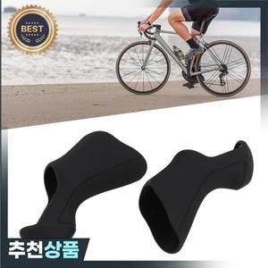 울테그라 -Di2 ST-6870 프리미엄 고무 기어 변속 후드용 브레이크 핸들 커버 1쌍 -시마노 로드 바이크 블랙