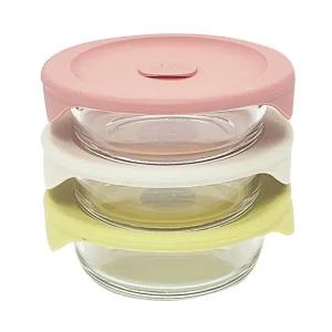 바로한끼 밥용기 355ml 3P 햇쌀 밥보관용기 쿡밥 냉동 전자렌지용