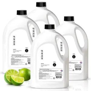 바른세탁소 액체세제 라임향 2.5L X 4개입 1박스 / 세제 세탁세제
