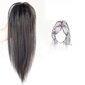 반 묶음 부분가발 집게가발 여성 긴머리 헤어피스 롱 생머리 파마 핀 여자 테일