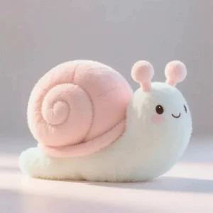 유니크한 감성 핑크 달팽이 인형