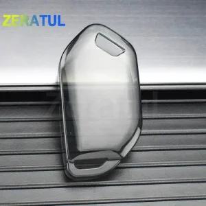 차키케이스 커버 투명 TPU 차량용 스마트 원격 키 케이스 셸 Fob 2024 기아 카니발 EV9 Picanto 상자 뚜껑