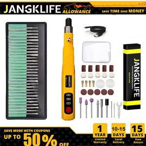 JANGKLIFE 전기 드릴 그라인더 조각기 펜 미니 로터리 공구 연삭기
