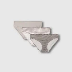 [JAJU](강남점)25F/W 여 코튼 체크 힙허거 팬티 3매 J41N901219