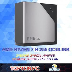 GMKtec 미니 소형 PC Nucbox K12 AMD Ryzen 7 H 255 12코어 컴퓨터 라데온 780M GPU 데스크탑 지원 WiFi